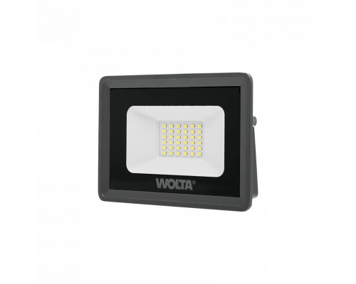 Светодиодный прожектор WOLTA WFL-30W/06 30Вт 5700К IP65 2700лм серый 143х130/101х26 1/40