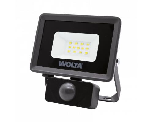 Светодиодный прожектор WOLTA WFL-10W/06S 10Вт 5700K IP65 900лм с датчиком 108*123*40 1/40