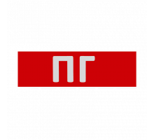 Сменная надпись "ПГ" на красном фоне 265х85мм 1/152