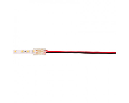 Коннектор WOLTA WLS-2PIN-8MM-MONO-1 выводной для одноцветной SMD ленты шириной 8мм, провод 10см. Цена за 1 шт., мин. кратность 3 шт.