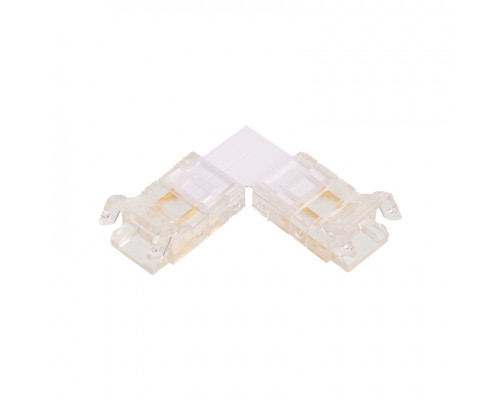 Коннектор WOLTA WLS-2PIN-8MM-MONO-L угловой для одноцветной SMD ленты шириной 8мм. Цена за 1 шт., мин. кратность 3 шт.