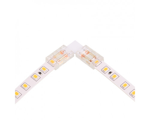 Коннектор WOLTA WLS-2PIN-8MM-MONO-L угловой для одноцветной SMD ленты шириной 8мм. Цена за 1 шт., мин. кратность 3 шт.