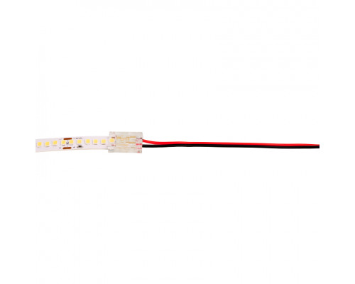 Коннектор WOLTA WLS-2PIN-10MM-MONO-1 выводной для одноцветной SMD ленты шириной 10мм, провод 10см. Цена за 1 шт., мин. кратность 3 шт.