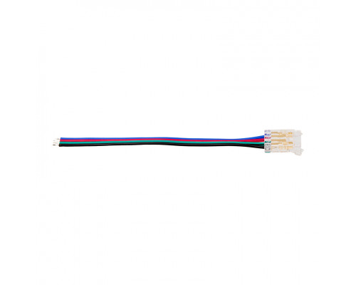 Коннектор WOLTA WLS-4PIN-RGB-10MM-1 выводной для ленты SMD RGB шириной 10мм, провод 10см. Цена за 1 шт., мин. кратность 3 шт.