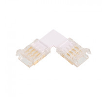 Коннектор WOLTA WLS-4PIN-RGB-10MM-L угловой для ленты SMD RGB шириной 10мм. Цена за 1 шт., мин. кратность 3 шт.
