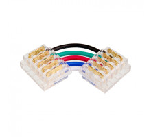 Коннектор WOLTA WLS-5PIN-RGBW-12MM-L угловой для ленты SMD RGB шириной 12мм. Цена за 1 шт., мин. кратность 3 шт.
