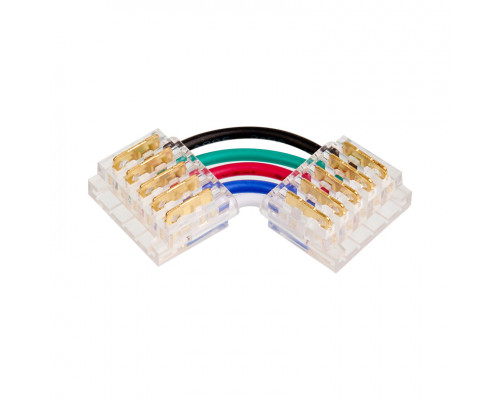 Коннектор WOLTA WLS-5PIN-RGBW-12MM-L угловой для ленты SMD RGB шириной 12мм. Цена за 1 шт., мин. кратность 3 шт.