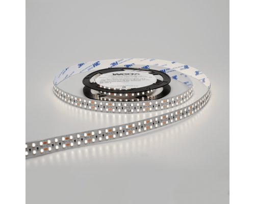 Светодиодная лента WOLTA WLS2835-24W/4000/24H240-02 двухрядная SMD2835 24Вт 4000K 24В IP20 3200лм/м 240led/м 15мм