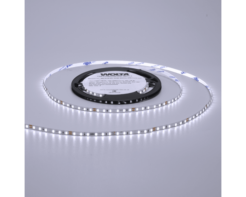 Светодиодная лента WOLTA WLS2835-10W/6500/24H120-03 SMD2835 10Вт 6500К 24В IP20 1300лм/м 120led/м узкая 5 мм
