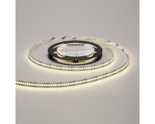 Светодиодная лента WOLTA WLS2835-24W/3000/24H240-01 SMD2835 24Вт 3000К 24В IP20 3200лм/м 240led/м 10мм