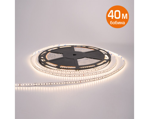 Светодиодная лента стабилизированная WOLTA WLS2835-10W/3000/48H120-01 SMD2835 10Вт 3000К 48В IP20 1300лм/м 120led/м 10мм (бабина - 40м)
