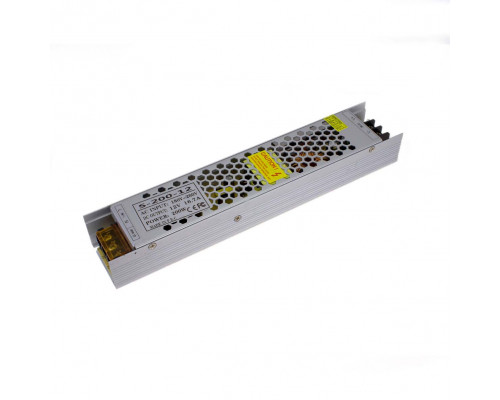 Блок питания 12V 200W 16.6A узкий