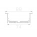 172 Профиль врезной алюминиевый LC-LPV-3288-2