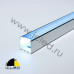 316BLACK Алюминиевый профиль 2000*20*25 с черным стеклом
